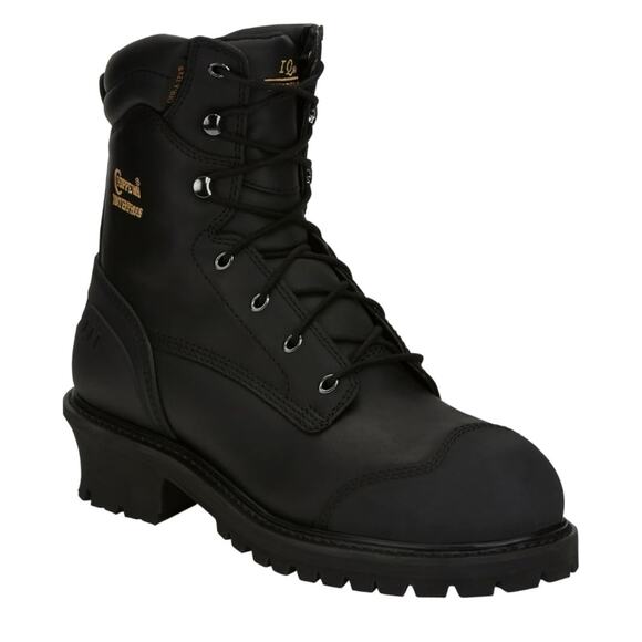 New Chippewa Men's Black Oiled Waterproof Insulated Composition Boot Size 7.5XW - Picture 2 of 9